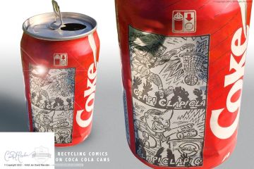 Coca Cola Recyling Comics - "Basketball Slam-Dunk"