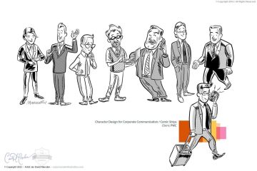 Team Members - Business Illustrations