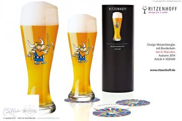 "Viking" Beer Glass Design for RITZENHOFF