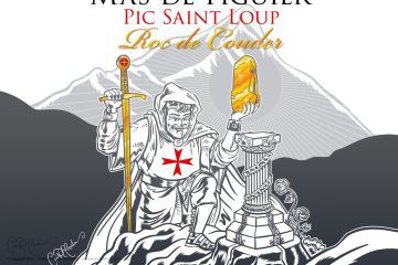 Roc de Couder - knight Templar character  - Pic St Loup red wine