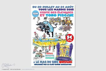 Poster - Toro Piscine - Le Mas du Sire - Quissac