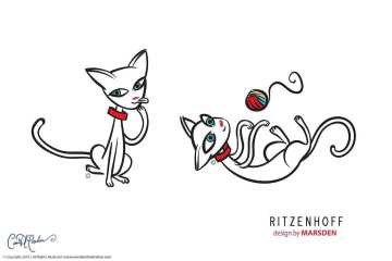 Cat Bowl Design for RITZENHOFF - Cat Character Design