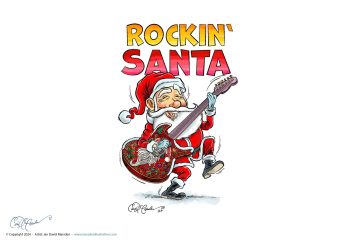 Rocking Santa - Cartoon Santa Claus