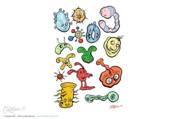 Virus, Bugs, Germs - Fun Characters
