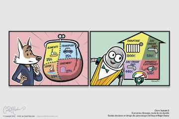Business Comic Strips and character design for Sustainable Energy