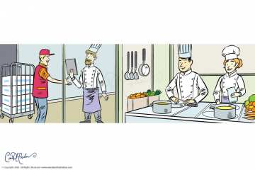 Chef placing Order