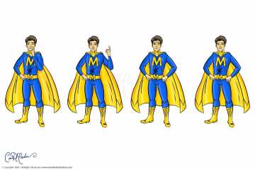 Male  Superhero Character Design and Avatars
