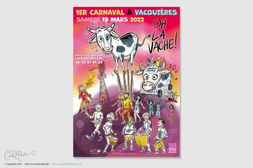 Conception d'affiches et d'illustrations pour le Carnaval 2022