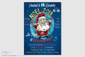 APE Noel Poster with Santa Claus