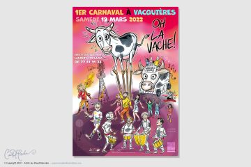 Carnival Poster with Characters