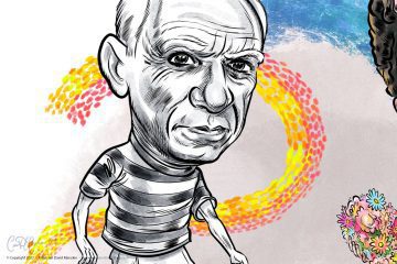 Famous Artist Caricatures - Pablo Picasso