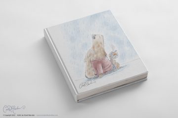 Book Cover Design - Hooray it's raining! - Dog with hot chocolate