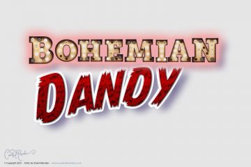 Bohemian Dandy - Traitement logotype du nom du groupe