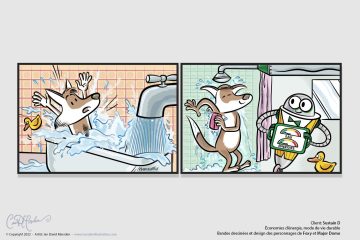 Ecological Energy Saving Series - Comic Strips and Character Design