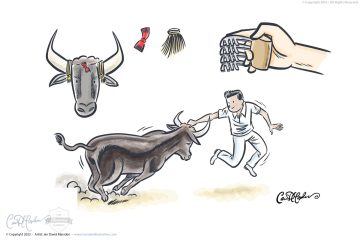 Taureau Sports Illustrations for Magazine "Bullfight" - Razeteur