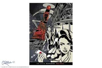 St Germain Robot - Film Noir Style Comic Cover