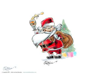 fun and cheery Santa Claus