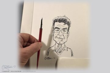 Pen and Ink Caricature Portrait