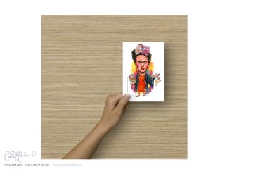Frida Kahlo Postcard - Artist Portrait Series - Picasso, Kahlo, Van Gogh, Dali