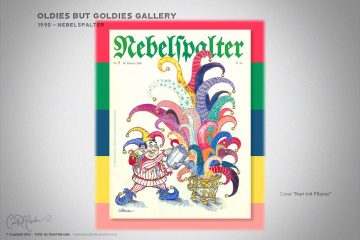 Archives - Nebelspalter 1990 - COVER "Court Jester with Plant"