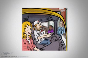 Truck Cabin with man and woman