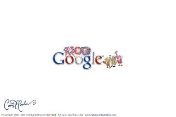 4th of July 2000 Google Doodle Series