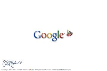 1st Google Doodle Series - Google logo gets abducted by aliens