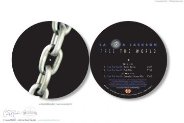 La Toya Jackson - "Chain" Free The World Album Cover and CD  Design