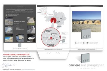 creation pochette à rabats  - CSP Carriere Sud Pompignan