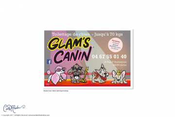 Glam's Canin Business Card Design