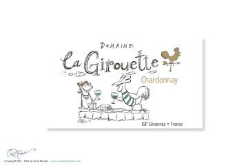 Domaine La Girouette wine label and logo design 