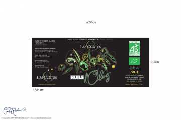 Olive Oil Label Design and Illustration
