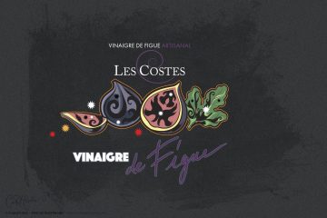 Fig Vinegar Label Design and Illustration