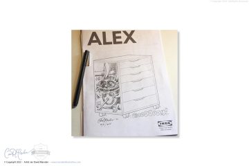 Doodle in “alex” IKEA instruction booklet