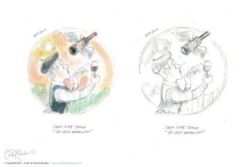 Pencil Sketches for editorial illustration for Schweizer Land Liebe