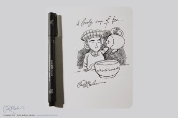 A lovely cup of tea - Pen Doodle