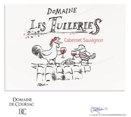 Domaine les Tuileries, Pic St Loup, Vin Rouge, Creation Etiquette Cabernet Sauvignon - Domaine Les Tuileries