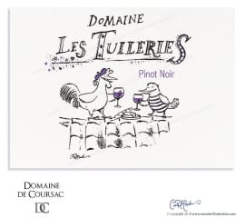 Domaine les Tuileries, Pic St Loup, Vin Rouge, Creation Etiquette Pinot Noir - Domaine Les Tuileries