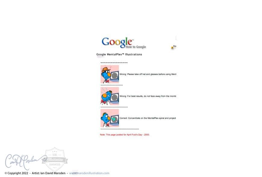 The first Google Doodles by Ian David Marsden