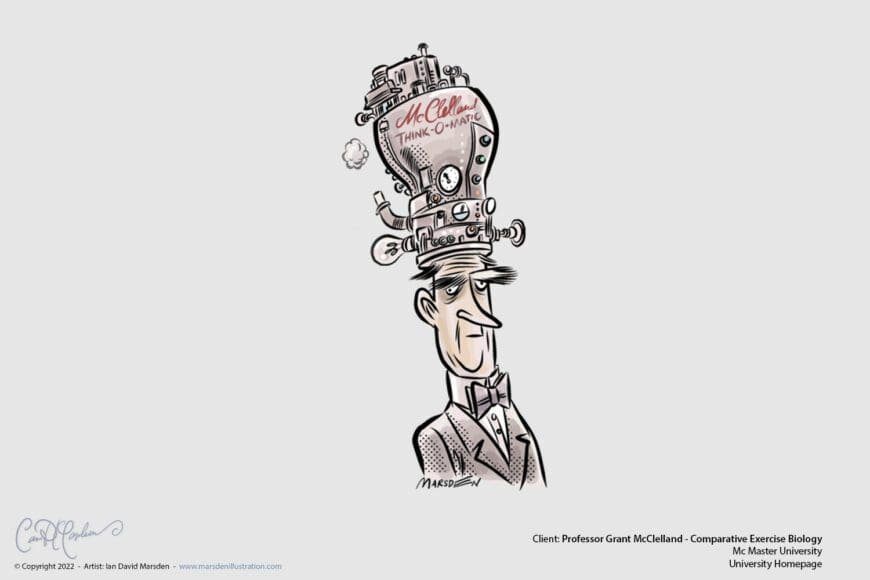 Think O Matic - Automated Thinking Cap Cartoon - Cartoonist Ian Marsden