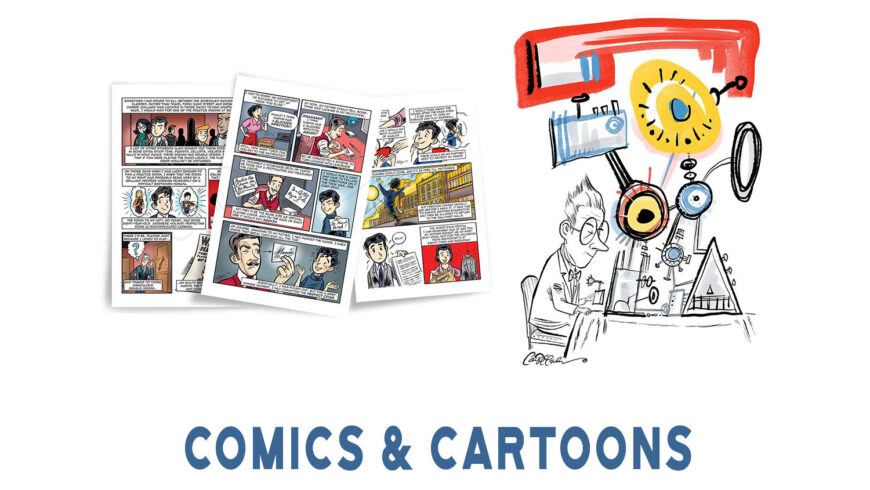 Comics and cartoons drawn by internationally published artist Ian David Marsden